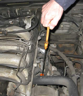 check engine oil levels